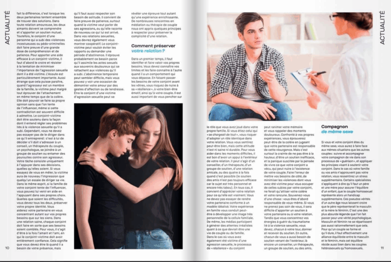 Vivre en couple avec une-un survivant de l’inceste.  partie 2