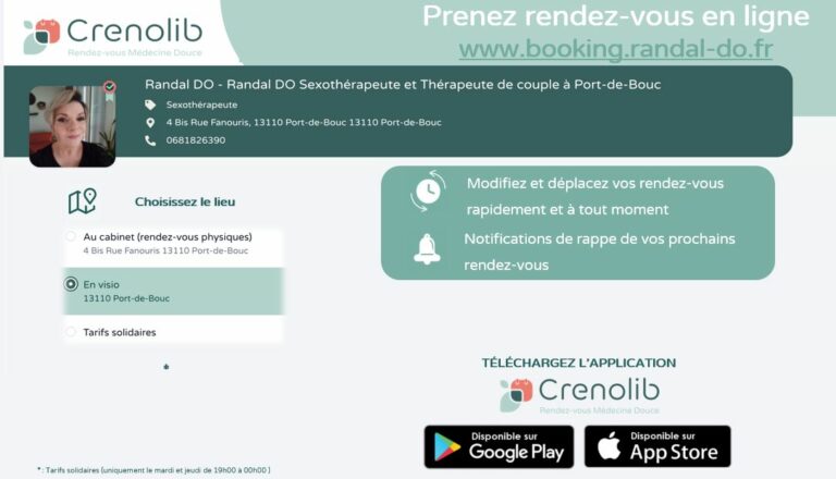 Réservez en ligne !